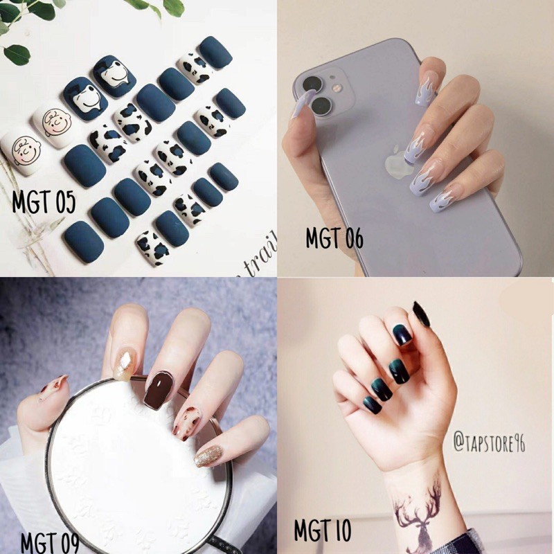 [Giá hủy diệt] Bộ 24 móng tay giả kèm keo